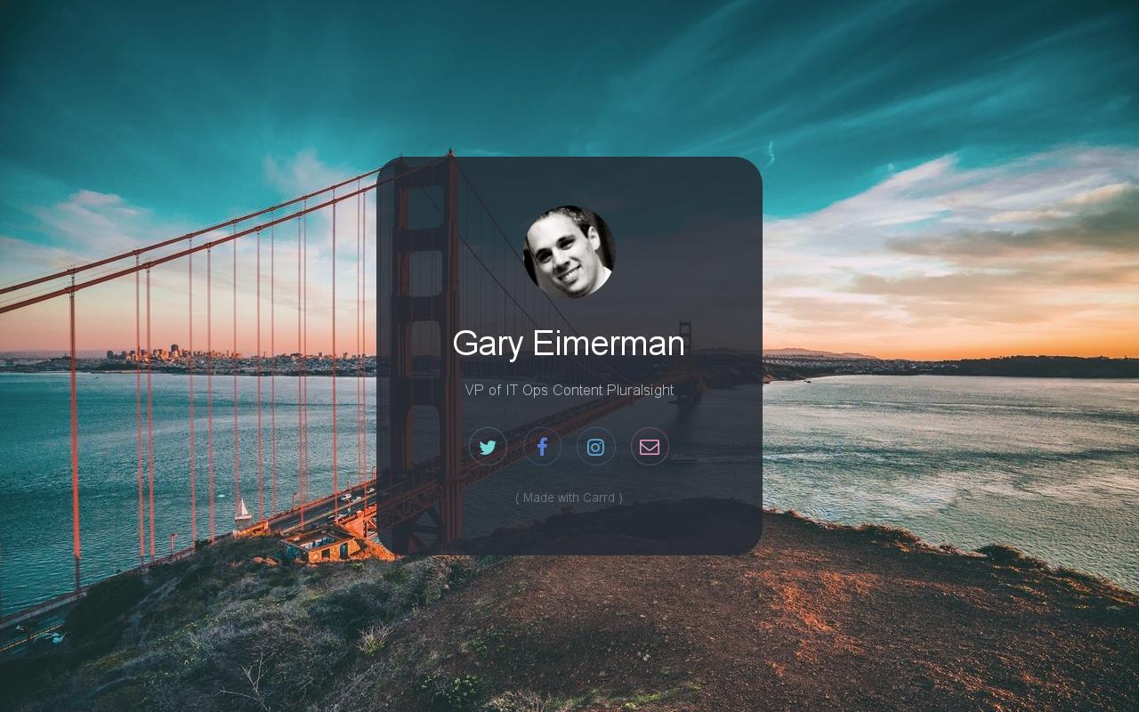 Carrd profile picture for @gary